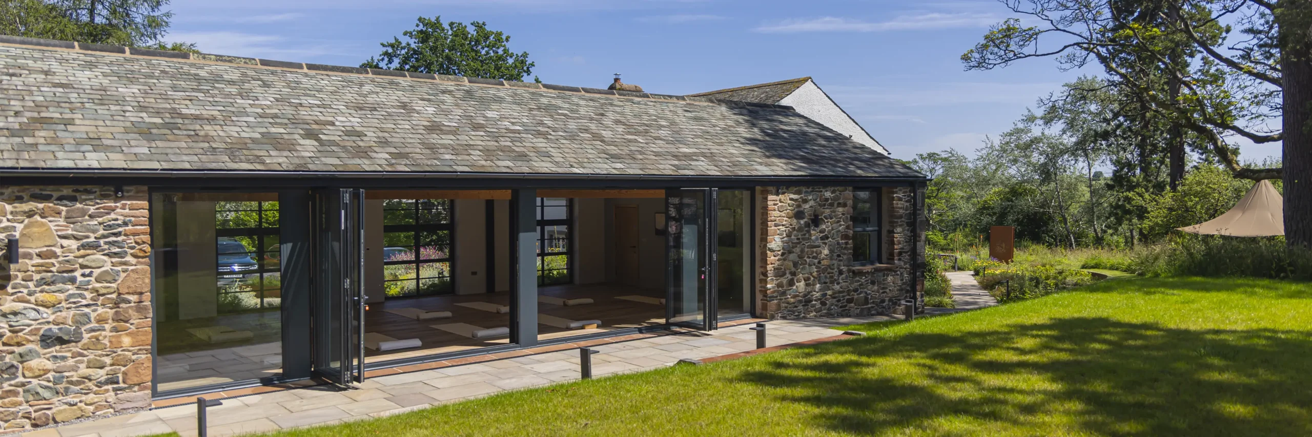 The Halcyon Club - External picture of the yoga room.